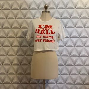 Bandit Brand Crop Printed Tee